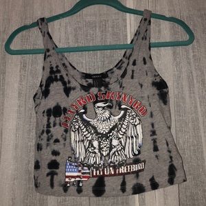 concert festival crop top size small